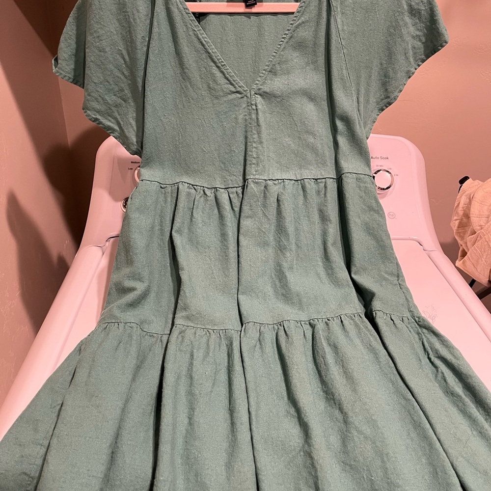 Green Tiered Dress